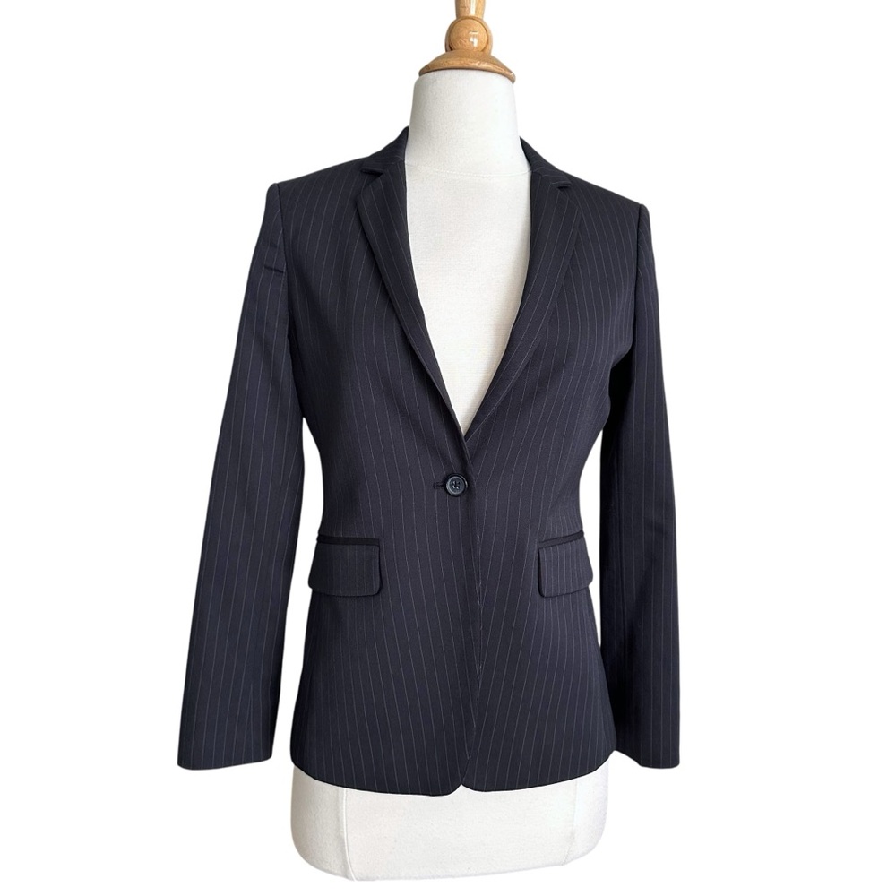 Brooks Brothers Black Pinstripe Women's Blazer